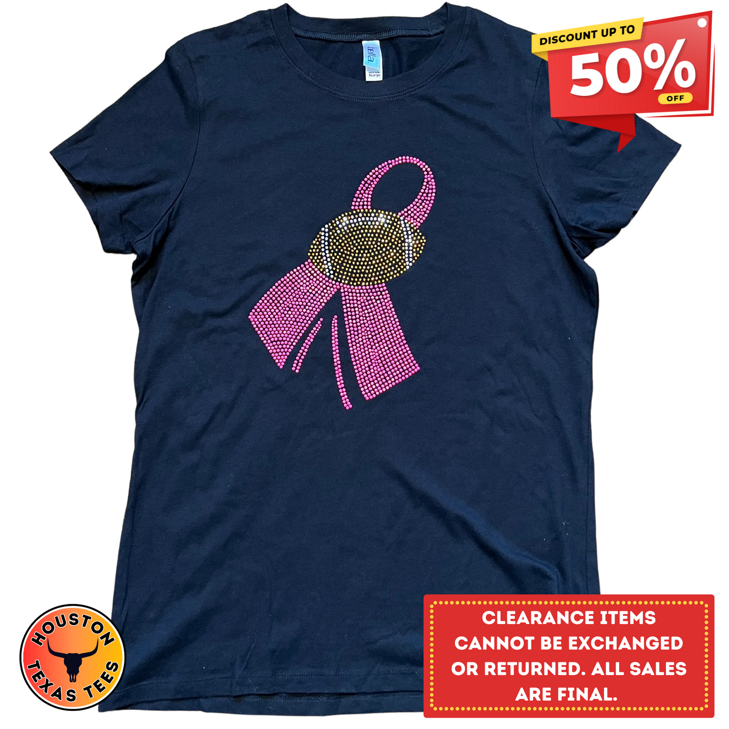 Breast Cancer Football Tee