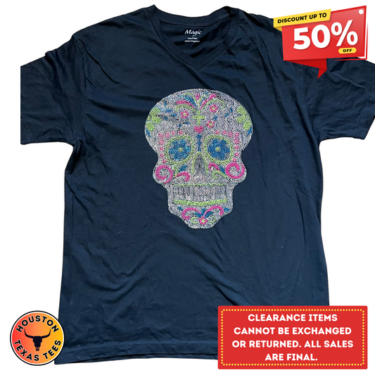 Sugar Skull Rhinestone Tee