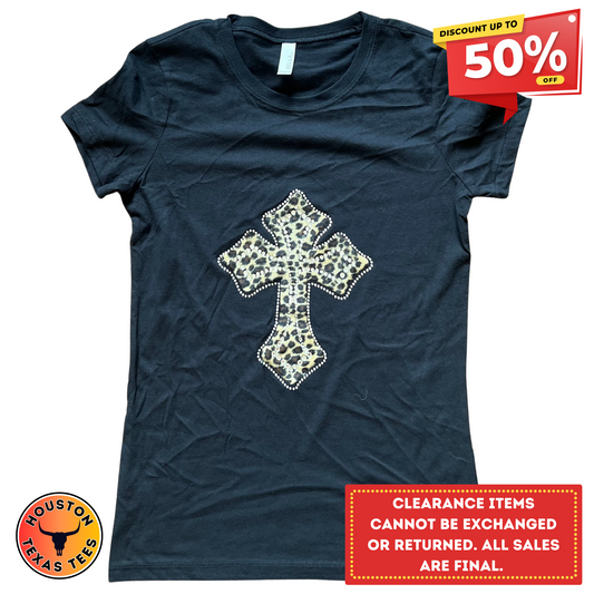 Leopard Cross Tee