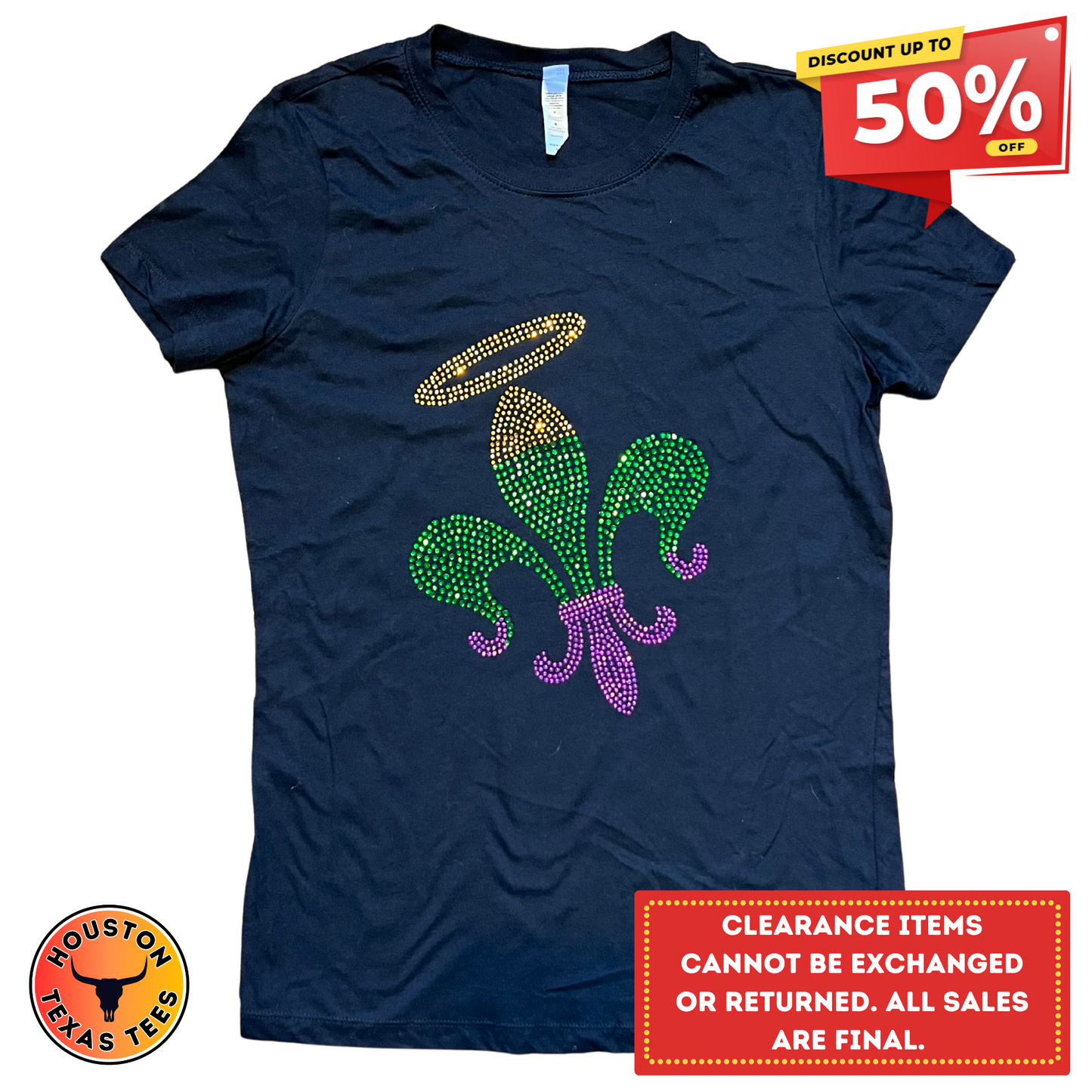 Fleur De Lis Mardi Gras Tee