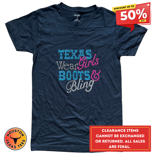 Texas Boot & Bling Rodeo Tee